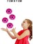 Ball (Yükseğe Zıplayan Top) - 7 cm - Süper Eğlenceli Uzay Topu - Space - Bouncy Ball - Mor 2