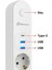 2 Usb+Type-C Akım Çocuk Korumalı 4lü Priz 2mt Beyaz 1