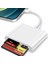 Tip C Kart Okuyucu 3in1, Cf Tf Sd Card Reader iPad ile Uyumlu, Sd Kart Adaptörü, Hafıza Kartı Okuyucu Type C ile Uyumlu (ZR498 - Type-C Kablo) 1