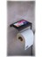 Metal Modern Raflı Tuvalet Kağıtlık – Telefon ve Aksesuar Askılı Wc Peçete Tutucu Siyah 2