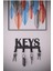 Keys Modern Metal Anahtar Askısı – Duvar Anahtarlık & Anahtar Düzenleyici - Siyah 2