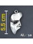the phantom of the opera - maske gümüş kaplama kolye ucu 2