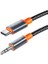 CA-0820 Type-C To 3.5mm Aux Ses Kablosu 1.2m Siyah 2