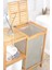 Bambu 3 Raflı Kumaş Sepetli Banyo Düzenleyici Kirli Çamaşır Sepeti DB-0046 3