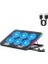 6 LED 7 Farklı Rgb Modu Fanlı Soğutucu Yükseklik Ayarlı Ayarlanabilir Laptop Soğutucu 3