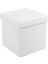 Depolama Alanlı Tabure, 300 Kg&apos;a Kadar Dayanıklı, Beyaz, 38 x 38 x 38 Cm, LSF103 1