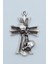 Kuru Kafa Haç Gümüş Kaplama Kolye Ucu 6