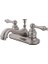 KB608AL Restorasyon 4 Inç Lavabo Bataryası, Fırçalanmış Nikel 1