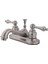 KB608AL Restorasyon 4 Inç Lavabo Bataryası, Fırçalanmış Nikel 2