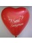 12 Adet Kırmızı Kalpli Seni Seviyorum Baskılı Balon Helyumla Uçan 2
