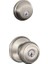 FB50 N V Geo 619 G60 Tek Silindir Deadbolt And F51 Kablo Entry Georgian Knob Kablo Alike, Saten Nikel Finish 1
