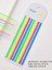 Sticky Notes Şeffaf Renkli Yapışkan Postit Not Kağıdı Etiketi Uzun Şeritler (Renk 6) 2