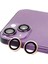 iPhone 15 Plus Raze Metal Kamera Lens - Pembe 1