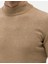 Erkek Camel Melanj Slim Fit Yarım Balıkçı Yaka Basic Triko Kazak 50276161-VR122 7