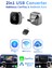 USB 2in1 Converter Kablosuz Carplay Apple ve Android USB ve Type-C Uyumlu Araç Wireless Dönüştürücü 1