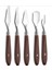Renovon Palet Bıçağı 5 Parça Paslanmaz Çelik Spatula Seti, Kil Hamuru Pasta Krema Yağlıboya Için Ahşap Saplı Süsleme Şekil Verme ve Kazıma, Boya Araçları,mutfakta ve Diğer Hobi ve El Sanatları Için 2