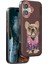 CPT50 iPhone 16 Cute Desenli Kapak - Koyu Kahve 1