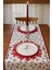 Şeker Desenli Runner Kırmızı-Beyaz 150CM/50CM 1