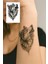 Geçici Kurt Mini Dövme Tattoo Yapıştırma Dövme Sticker 1