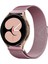 Samsung Galaxy Watch 4 Metal Mıknatıslı Kordon - Rose 1