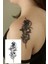 Geçici Yılan ve Gül Figürlü Mini Dövme Tattoo Sticker Yapıştırma 1