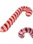 Yılbaşı Candy Cane Baston Şeker Şekilli Folyo Balon 80X36 cm 1 Adet 1