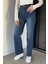 Kadın Yüksek Bel Jean Kot Pantolon P-00019441 1