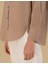 Kadın Camel Oversize Uzun Kollu Gömlek 50262540-VR015 7
