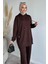Kapüşonlu Tunik Pantolon Tesettür Ikili Takım P-00019332 2