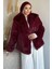 Iç Astarlı Çift Cepli Kürklü Tesettür Mont P-00019456 2