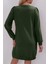 Uzun Kollu Bisiklet Yaka Iki Iplik Elbise Yeşil 2