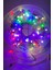 100 Metre 500 Ledli Rgb Ip LED Işık IP20 Iç Mekan Fonksiyonlu Şeffaf Kablolu Dekoratif LED Işık Yılbaşı Süsü 2