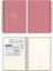A5 Spiralli Keten Süresiz Planlayıcı Ajanda Pembe 6