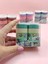 Vintage Washi Tape Bant Baskılı Yapışkanlı Maskeleme Kağıdı Desenli Bant 10'lu - Yeşil Pul Mektup 1