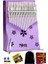 KLX-870 Mor Renk Yüksek Kaliteli Ahşap Kalimba 17 Tuşlu Full Set 1