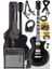 GRX-200BK-50-AMP Les Paul Kasa Elektro Gitar Seti 50 Watt Gainli Şarjlı Amfi ve Full Set (H-H) 1