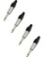 SFC-M63-4X 6.35MM Mono Jack Gitar Jack Erkek Jak (4 Adet) 1