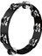 Percussion HTT10BK Stainless Steel Jingle 1-Row 10 Inç Tour Tamburin (Siyah) 5