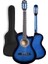 CG-395BL Mavi Klasik Gitar 4/4 Kesik Kasa Full Set (Çanta Askı Tuner Metod Pena) 2