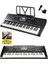 PS-3500K Tuş Hassasiyetli 61 Tuşlu Org (Çanta Kulaklık Notalık Adaptör) 3