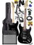 RPH-30BK-50AMP Black Elektro Gitar Seti 50 Watt Bluetooth Şarjlı Amfi Kulaklık Full Set 1