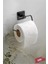 Kare Yapışkanlı Açık Tuvalet Kağıtlığı Wc Kağıtlık Tutucu Siyah KS-001 1