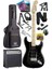 MAP-45BK-30AMP 30W Bt Amfili Siyah Elektro Gitar Seti Hss Manyetik Maple Klavye Strat Kasa 1