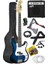 CBG-460BL 46 Inç 4/4 Yetişkin Amfili Bas Gitar Seti Blue 1