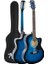 RG-540BL Kaliteli Kesik Kasa Mavi 40 Inç Akustik Gitar Seti 4/4 Yetişkin 2