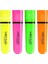 Marking Flat Higlighter Fosforlu Kalem 4'lü Blister, 4 Renk (Sarı, Turuncu, Pembe, Yeşil), Su 2