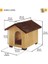 Domus Ahşap Çatılı Köpek Kulübesi Large 81X102X78 cm 7
