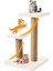Beylini 2 Li Kedi Tırmalama Tahtası Peluş Kumaş Silinebilir Demonte 42 cm Yükseklik 2 Adımlı Zıplama 5