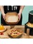 Airfryer Pişirme Kağıdı 50 Adet Kare Fırın Tepsisi Yanmaz Yapışmaz Gıda Parşömeni Sıcak Hava 2