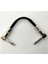 LMPC020-BK Pedal Ara Kablosu 15 cm Siyah Metal Açılı Uçlar 2